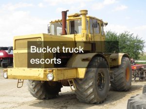 Bucket truck escorts