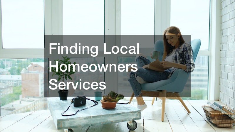 Finding Local Homeowners Services