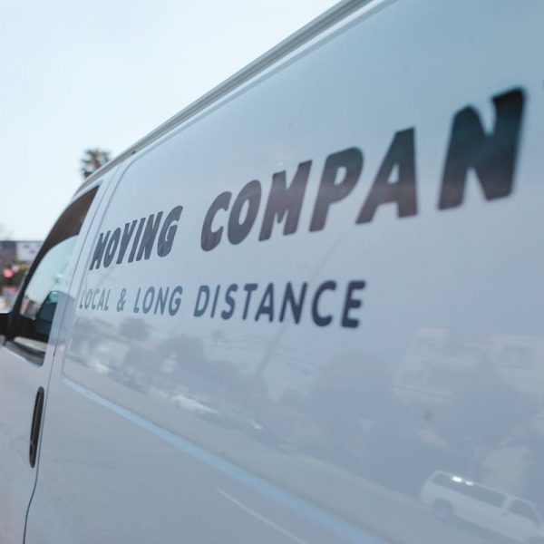 a moving company van